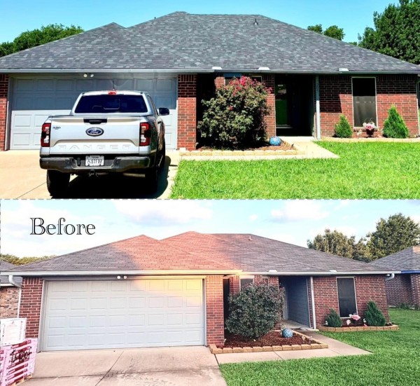 Before and After Roof Installation in Alvarado, TX (1)